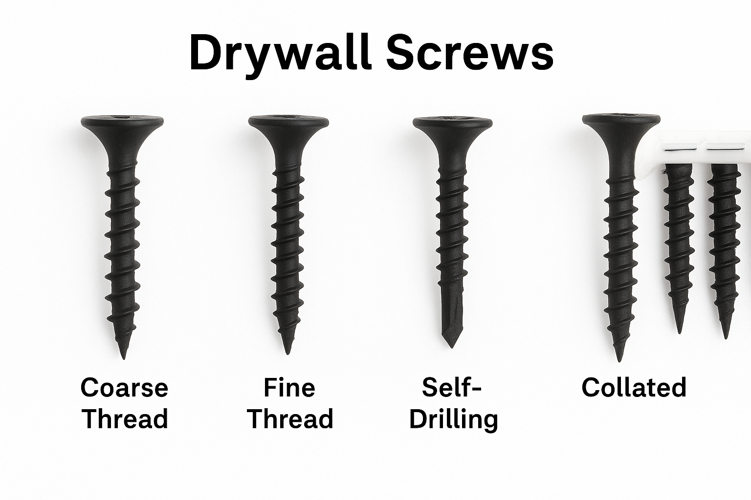 Drywall Screws | Coarse, Fine, Self-Drilling | JLHY China Manufacturer
