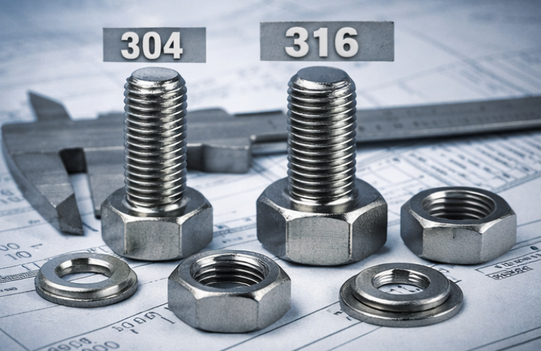 304 & 316 Stainless Steel Bolts Exported from China for Industrial Applications