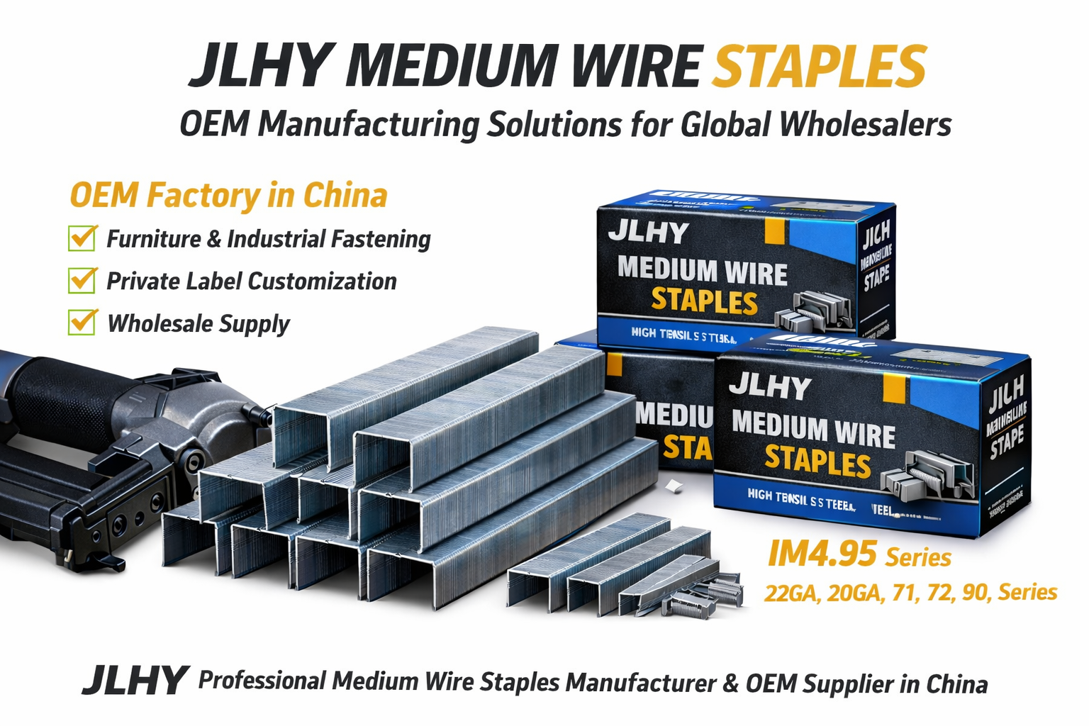 Wholesale Medium Wire Staples Manufacturer China – JLHY